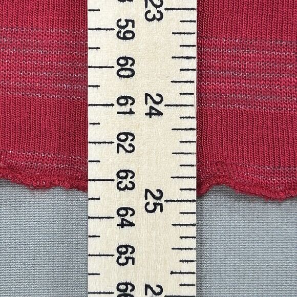 Torrid Cardigan Women's 1 1X Pink Draped Open Front Striped Asymmetrical Sweater - Picture 6 of 10